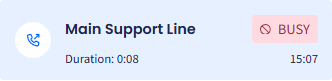 Screenshot of Busy status