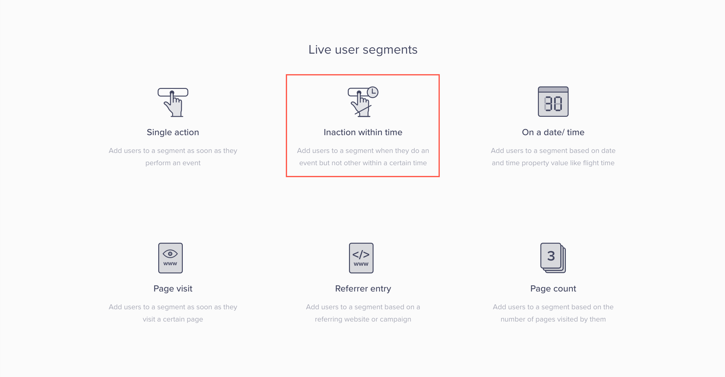 Create Live User Segment