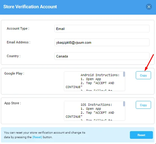 copy instructions