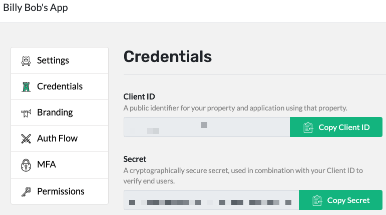 Swoop Admin Dashboard - Credentials.png