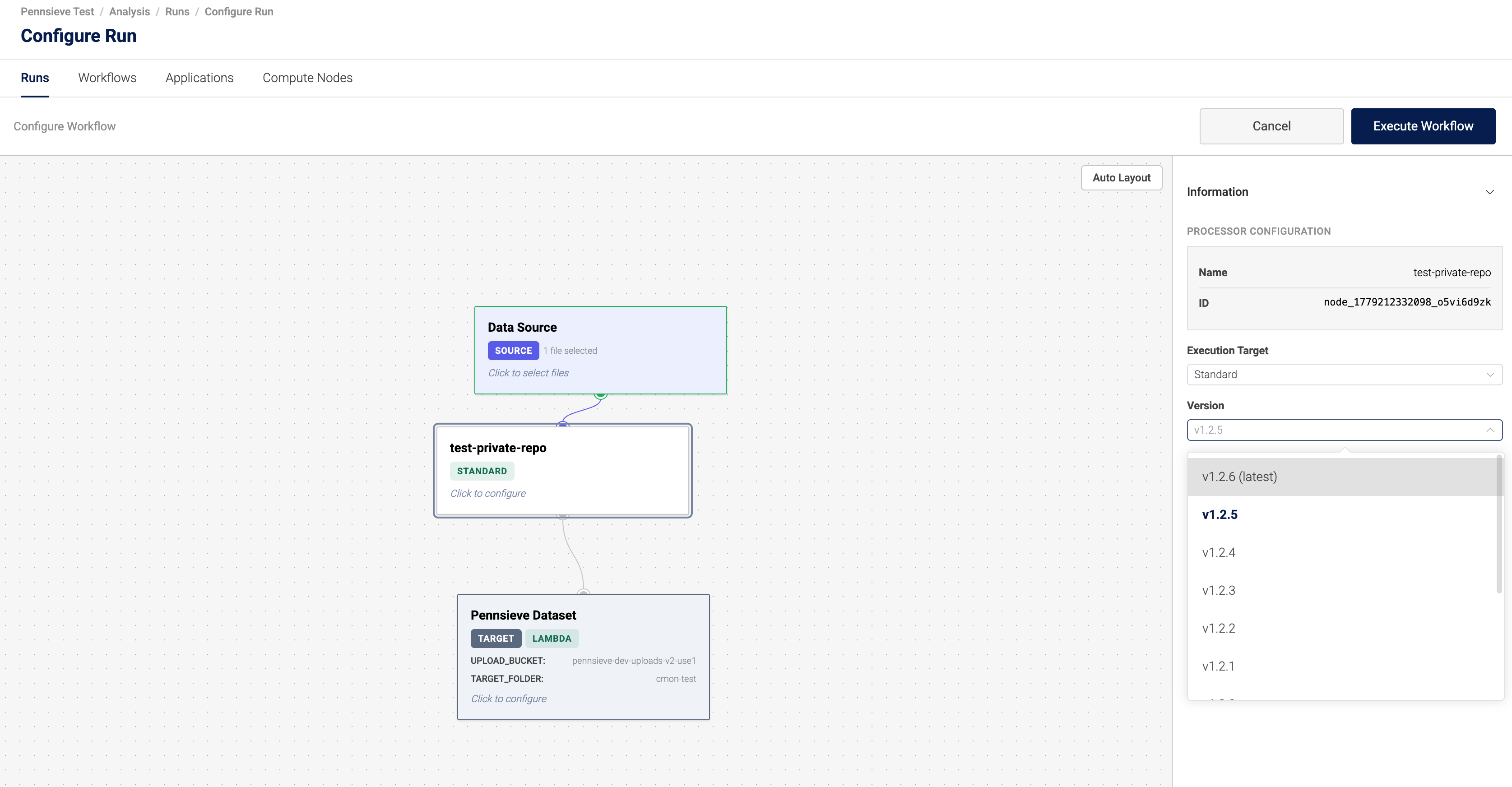 Configure Run