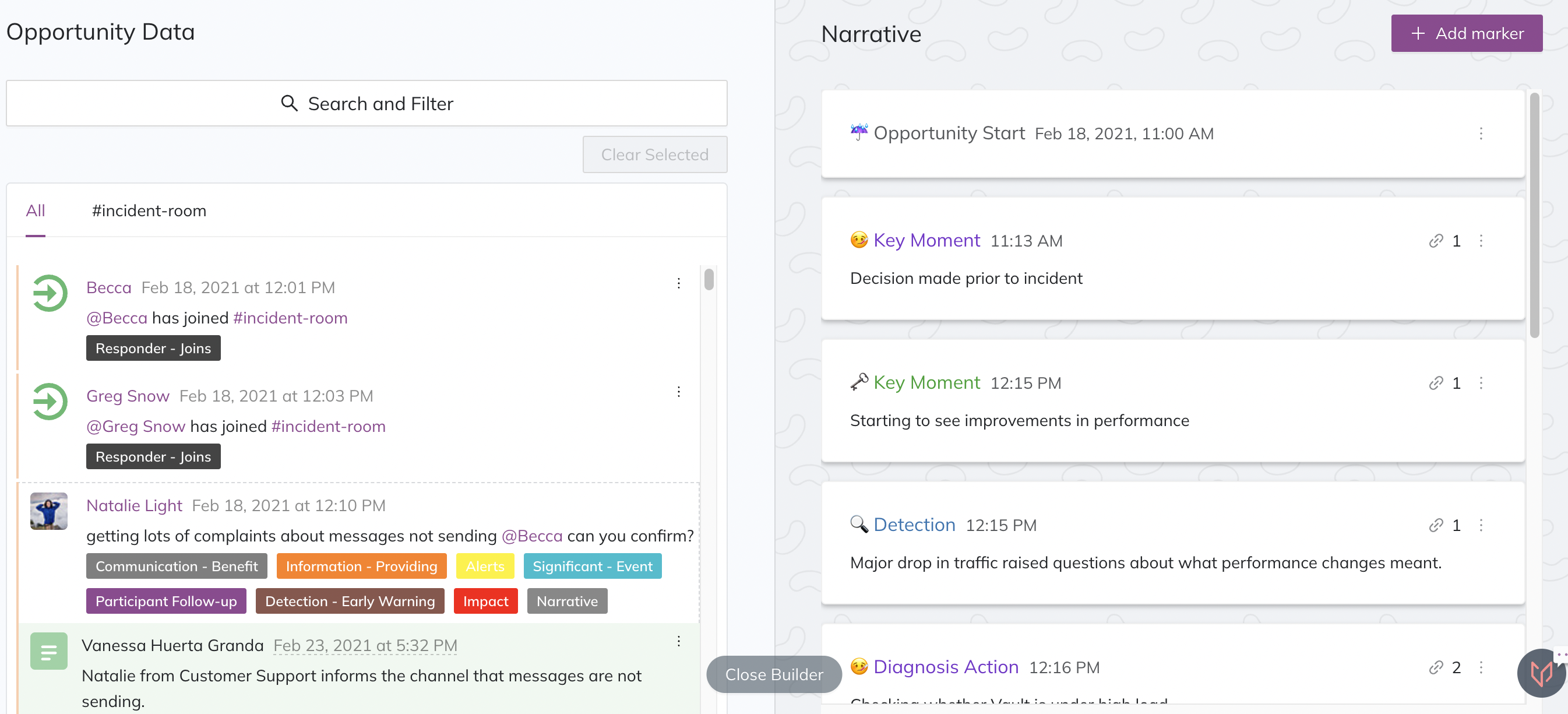 Opportunity Data and Narrative