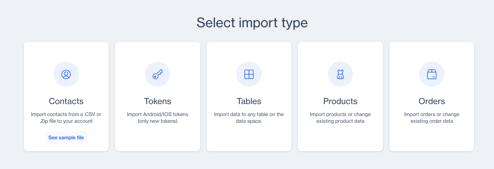 Sample File Option Display 
