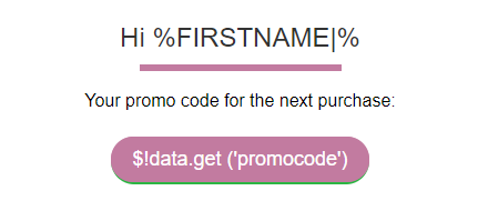 Promo code variable