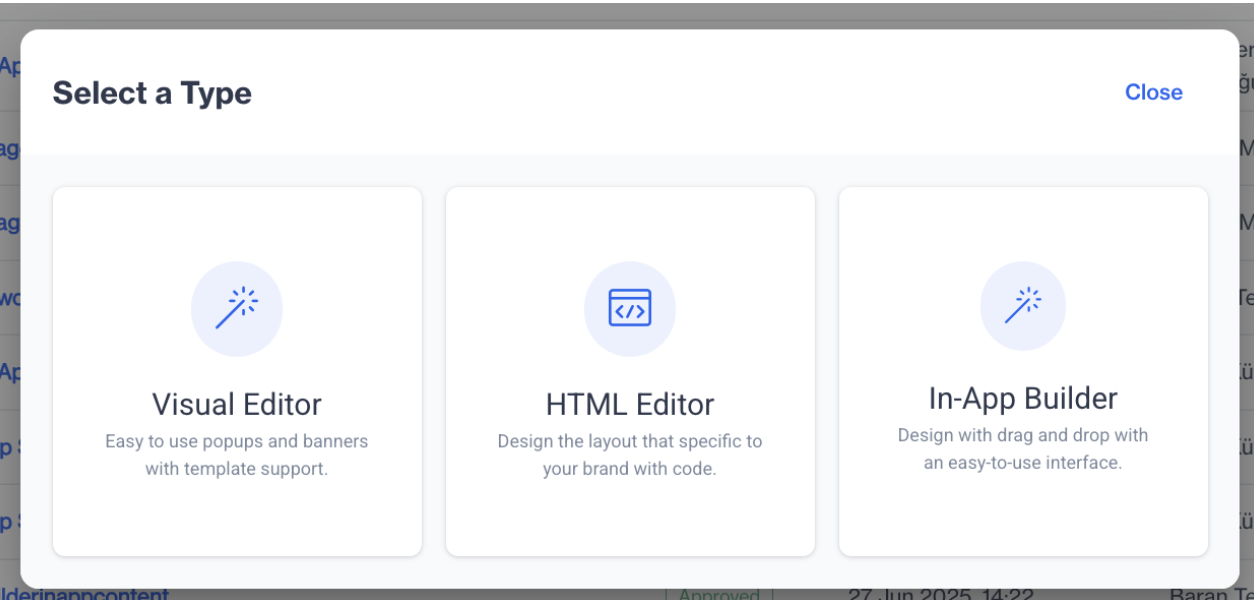 In-App Builder