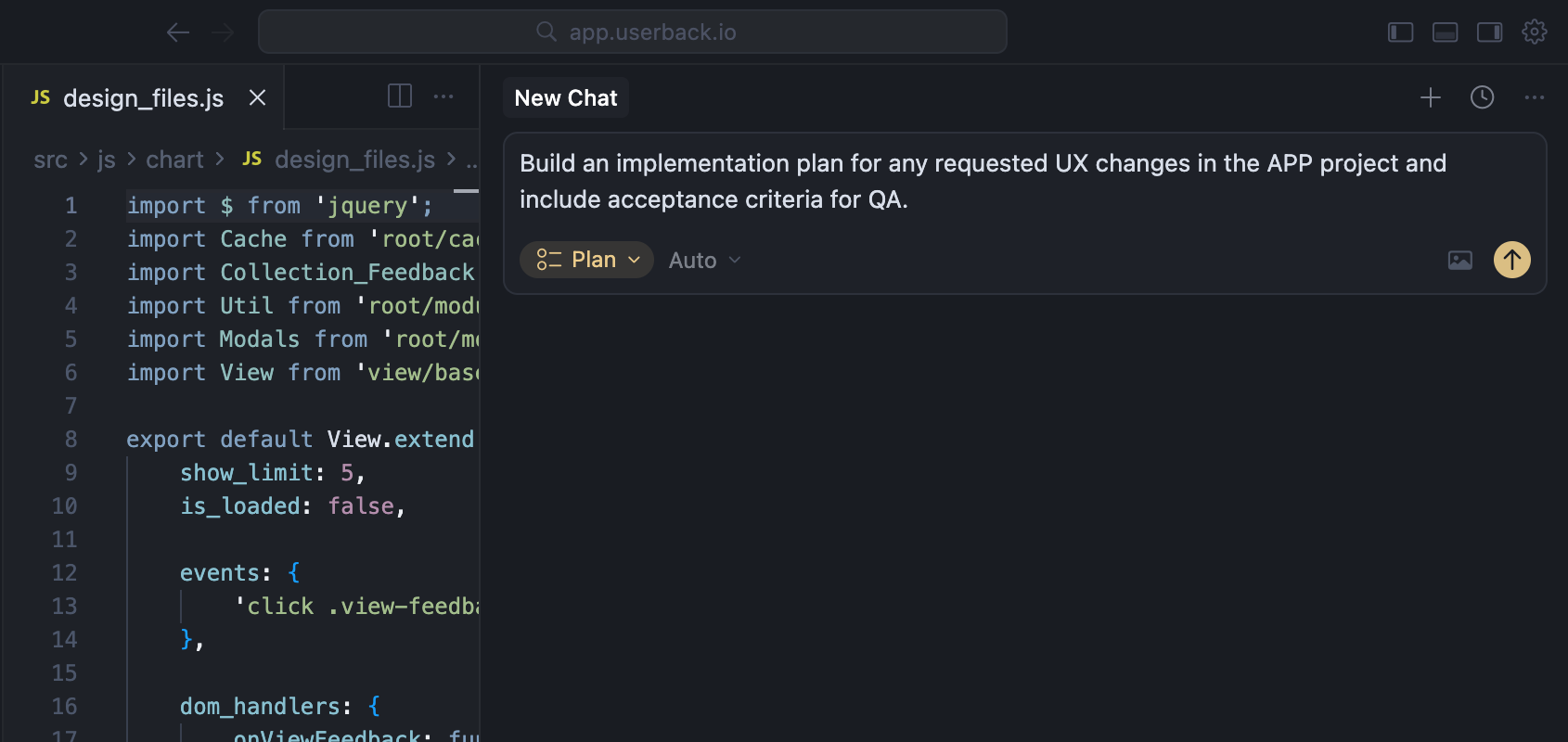 Userback MCP Cursor Example Prompt for Product Designer