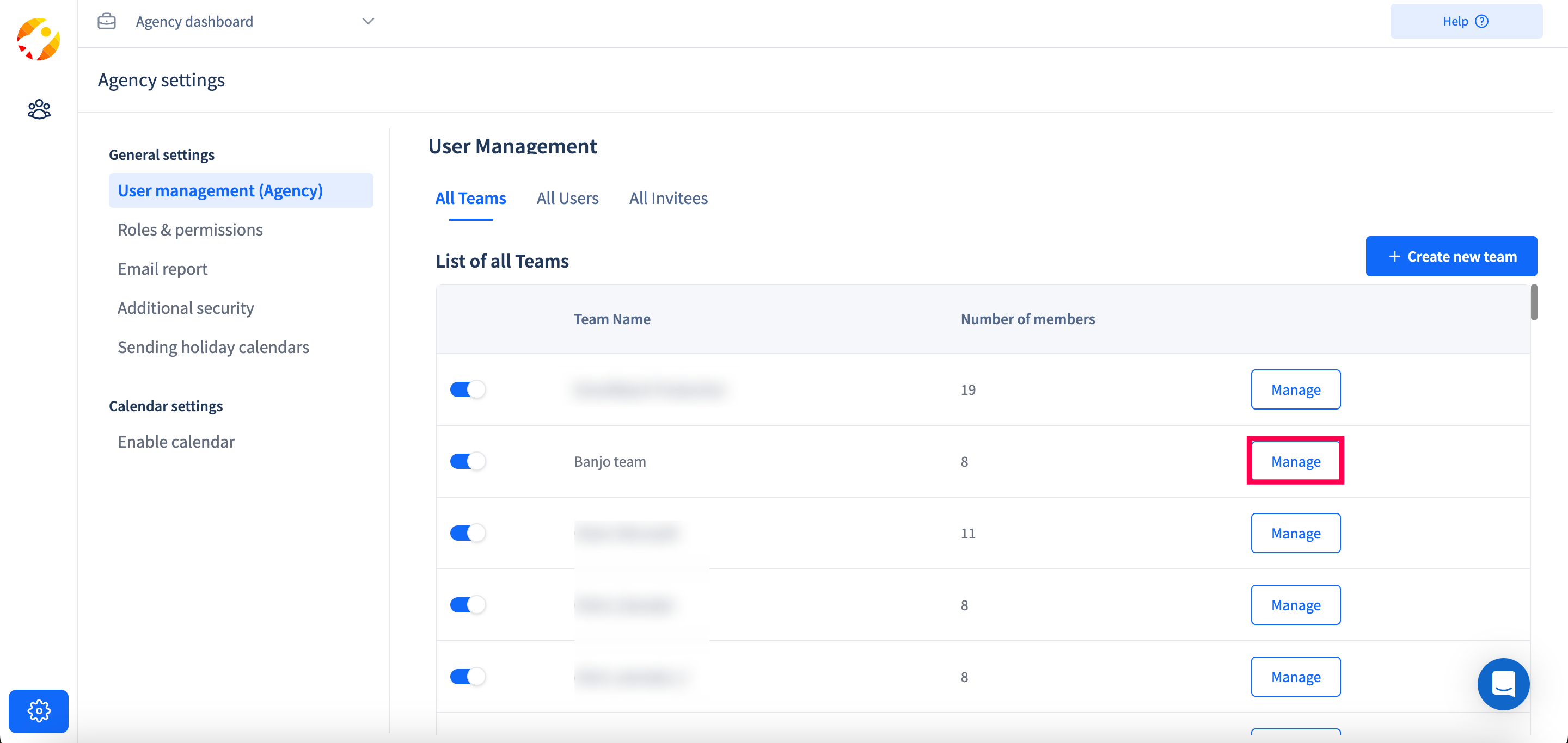 How to edit role in Agency setting using SmartReach