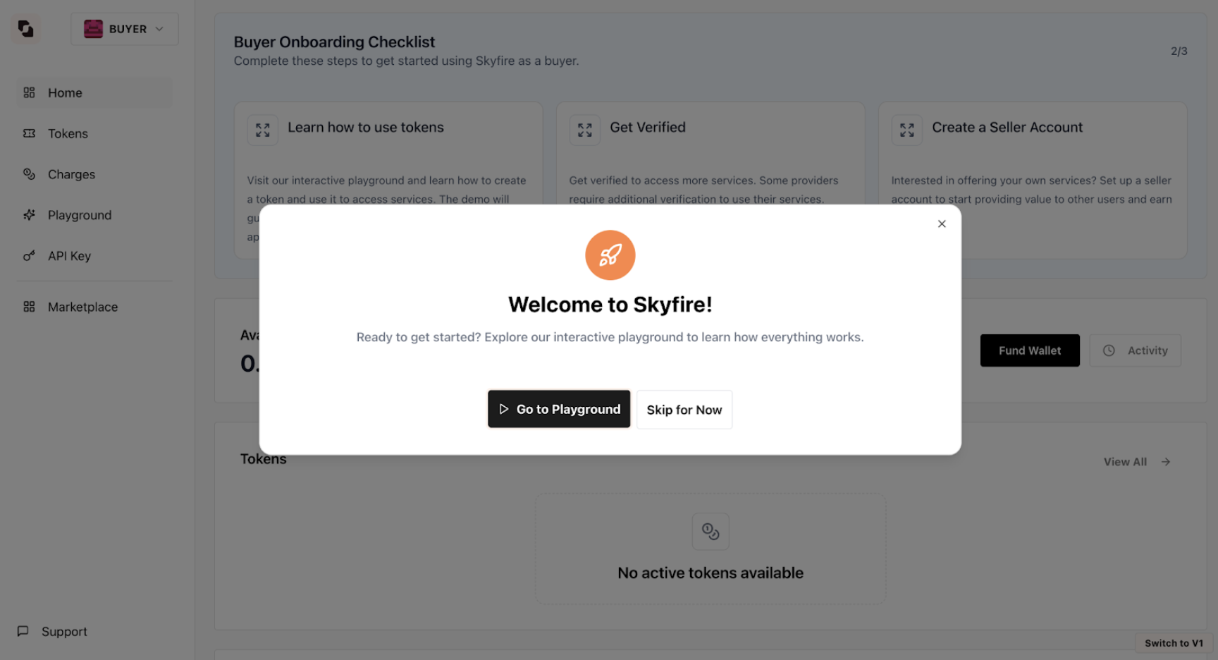 Quick and simple sign up