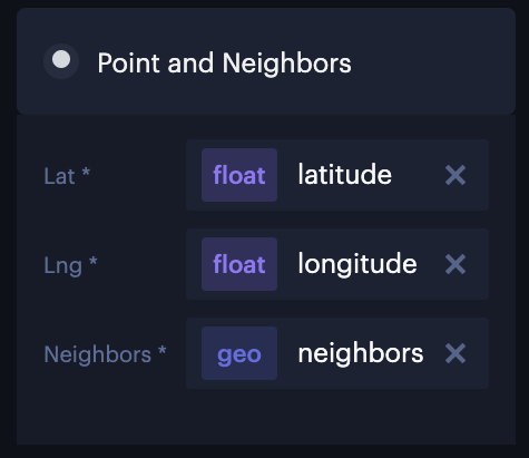 Creating an arc layer from points and neighbors.