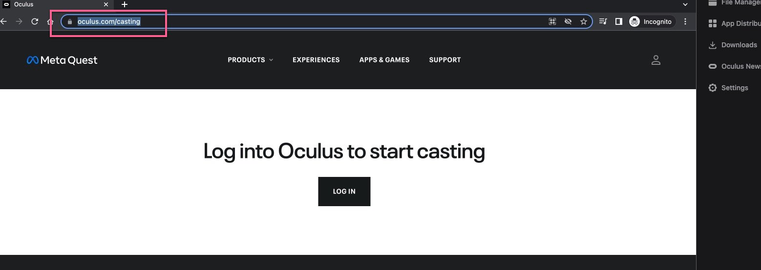 How to cast Oculus VR view on a browser?