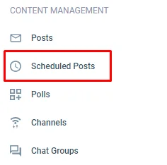 scheduled posts