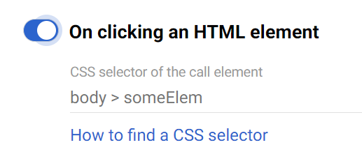 On Clicking an HTML Element