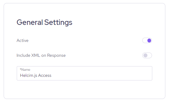 general settings