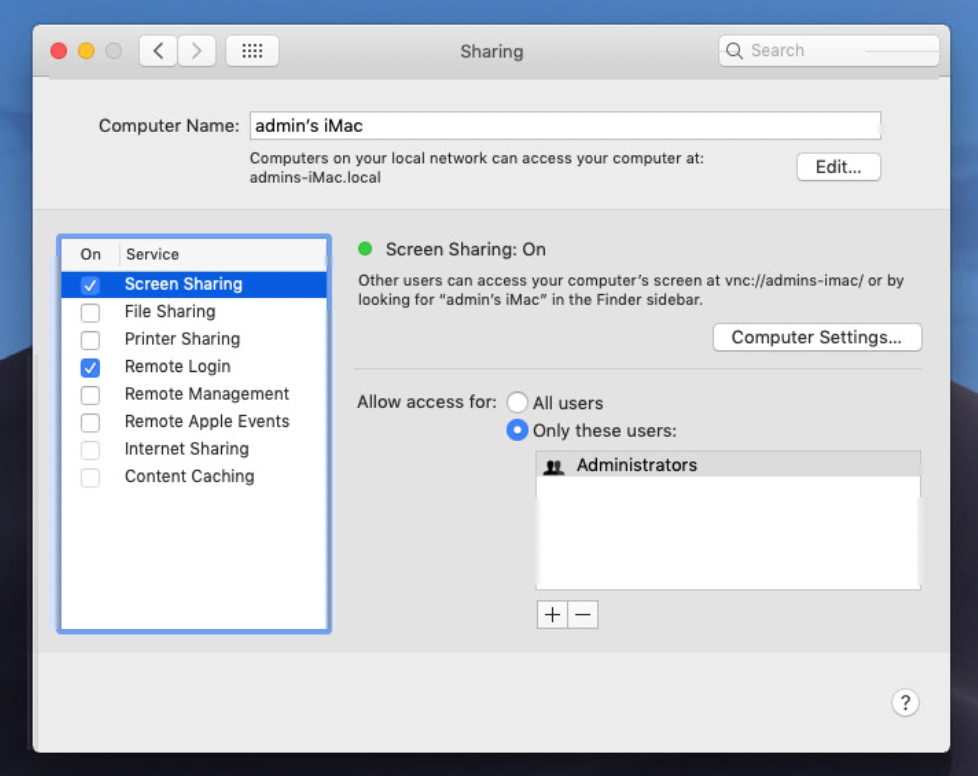 vmware vnc connection