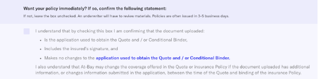 Screenshot of attestation process