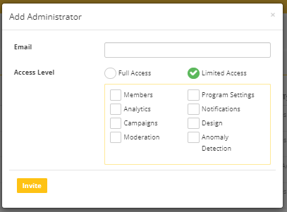 admin setting