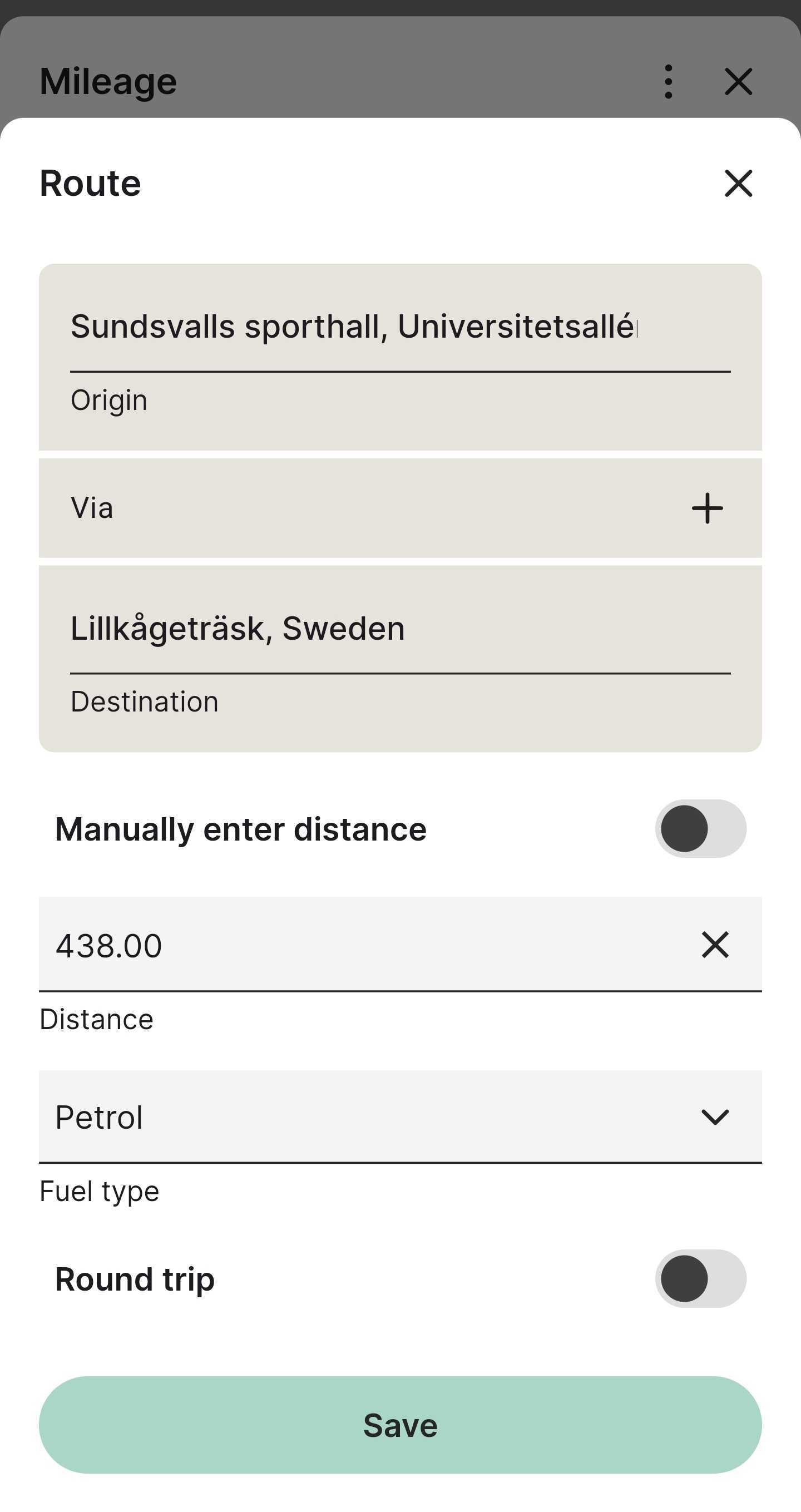 The Findity app and field group