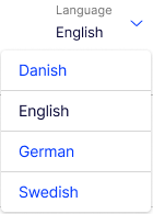 Language selector