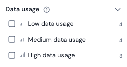 Data Usage Filter