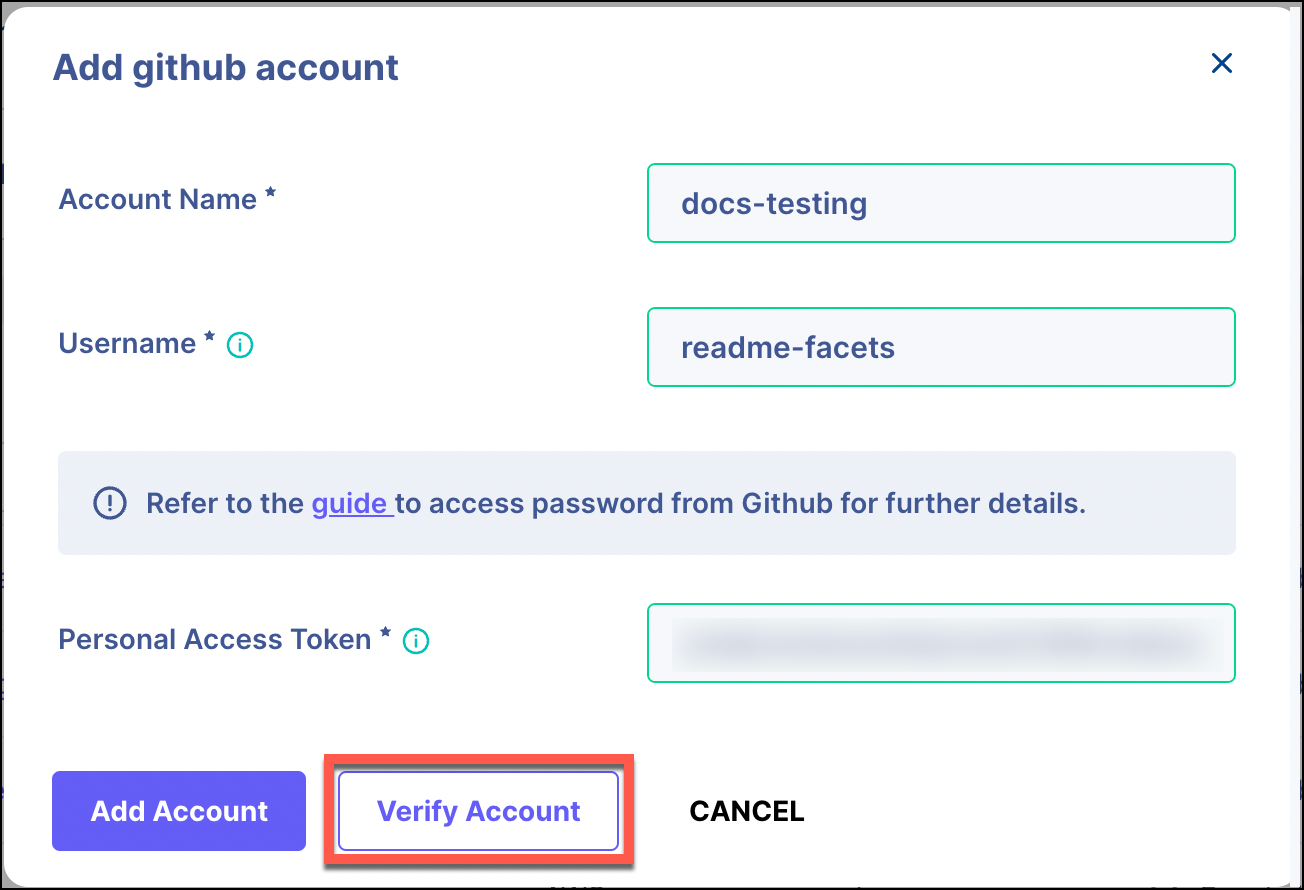 Verify Account Credentials