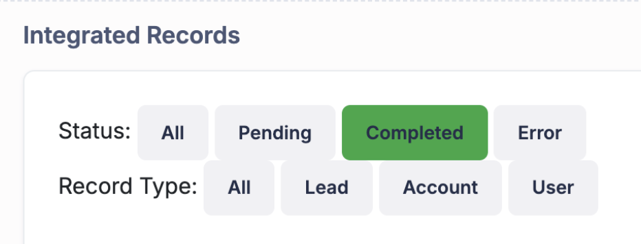 Integrated Records screenshot