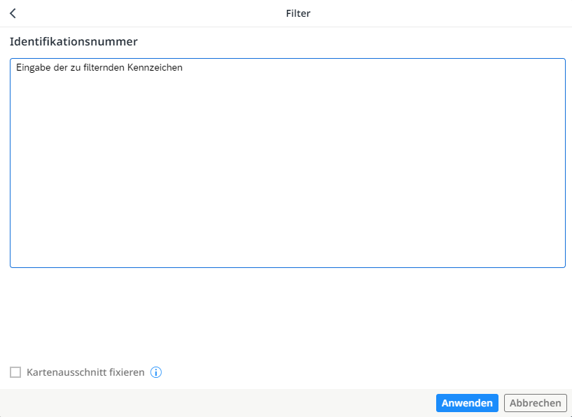 Nach bestimmten Fahrzeugen filtern