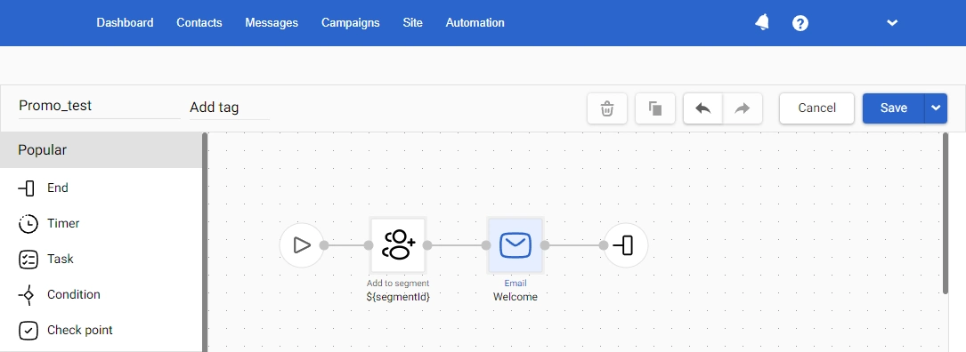 Workflow example