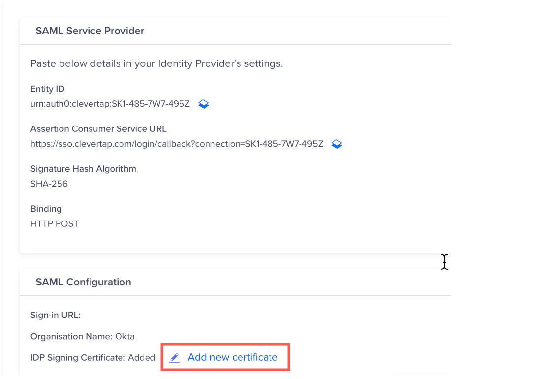 Add New Certificate