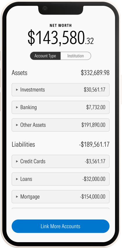 Account Type view