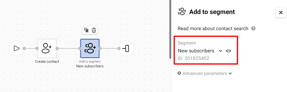 Common block parameters: Email, Contact ID, Phone