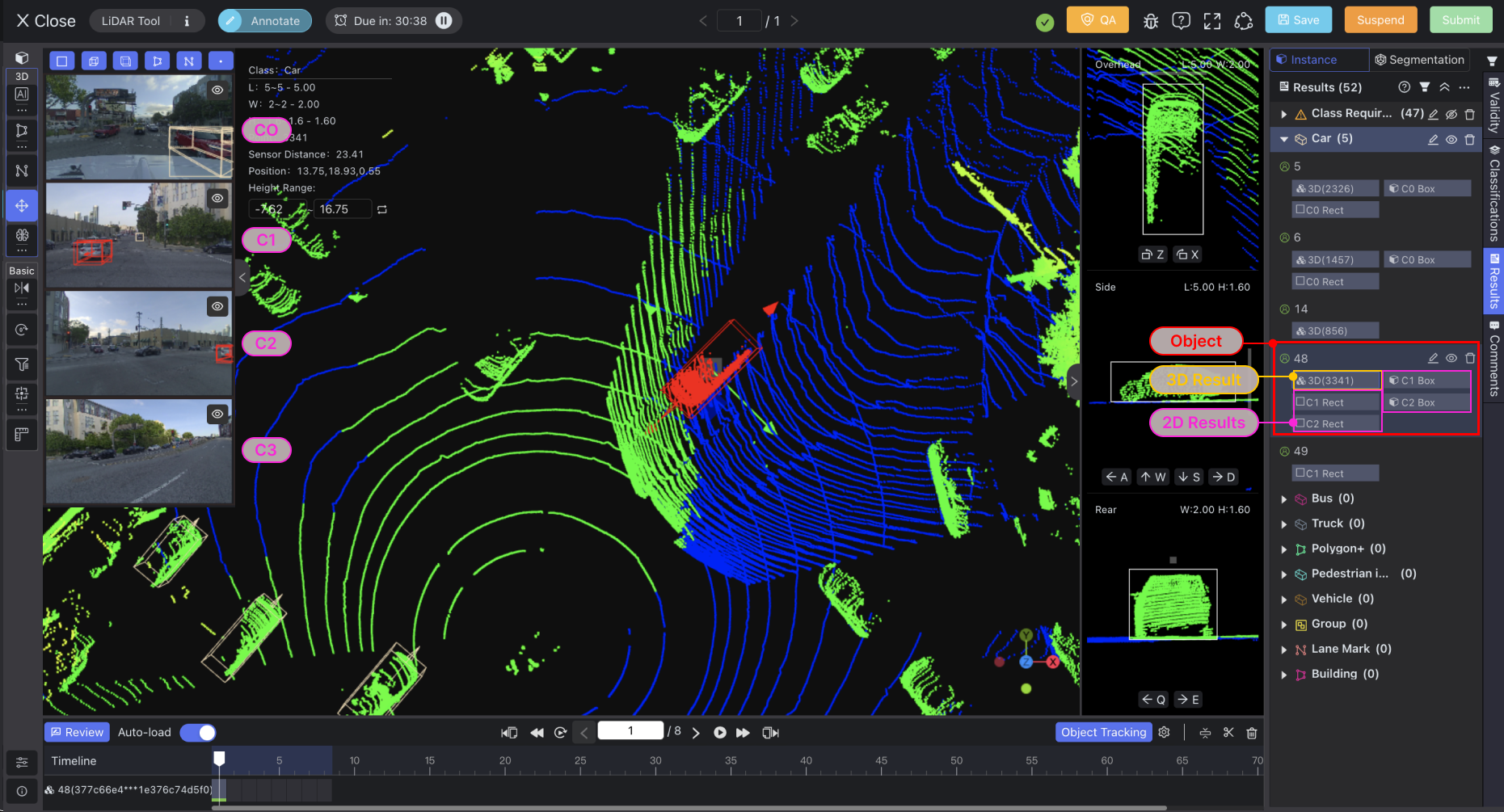 annotate data, data labeling, annotation tool, lidar fusion, point cloud, object detection, tracking object