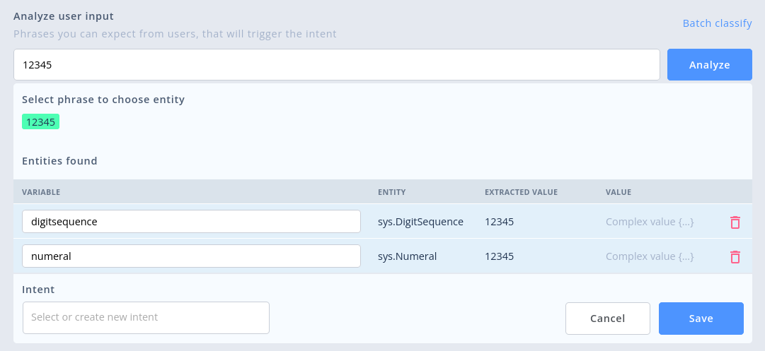 sys.DigitSequence and sys.Numeral on same token