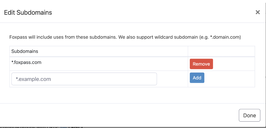 Configure subdomains