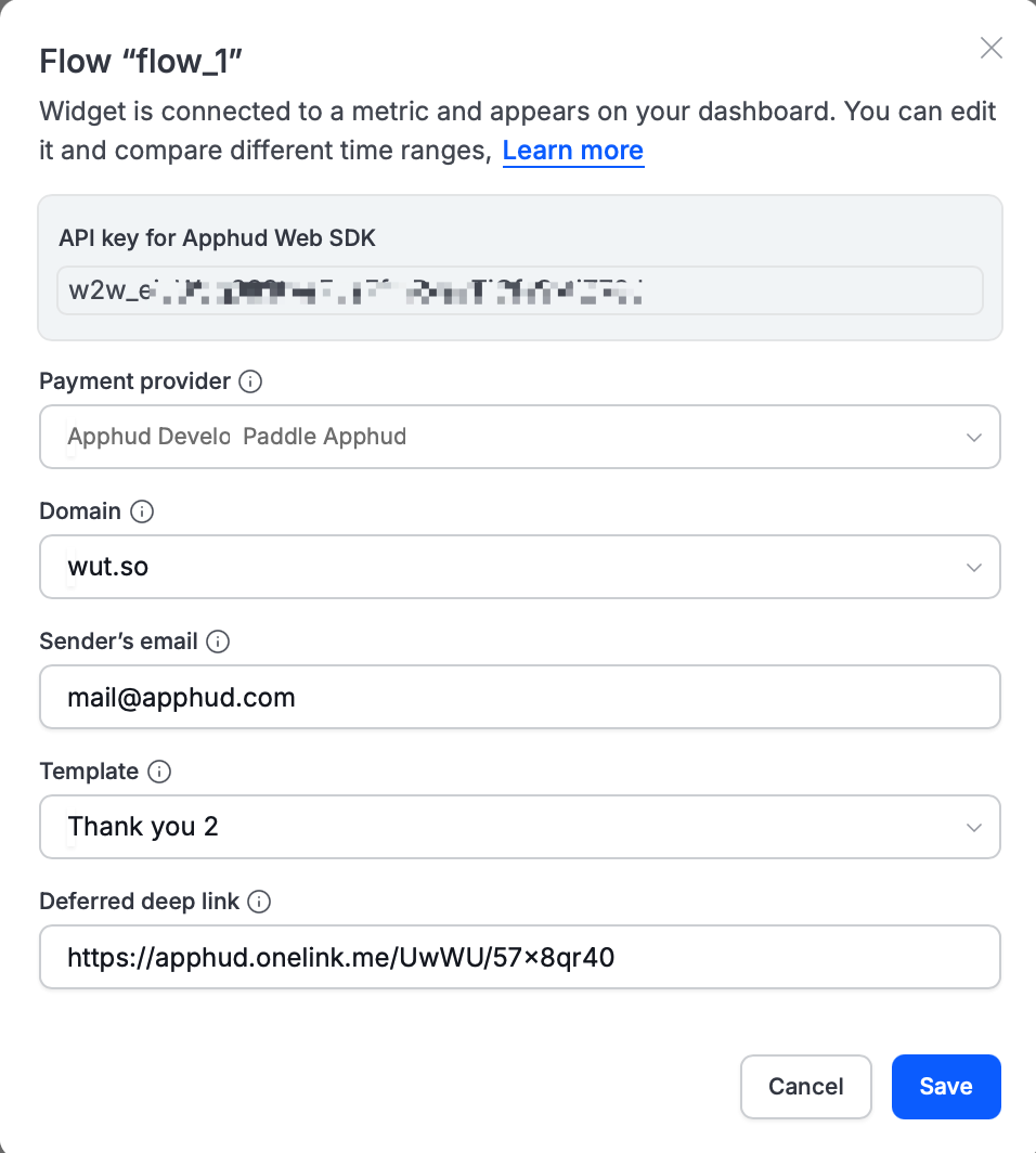 Apphud - Flows set up example