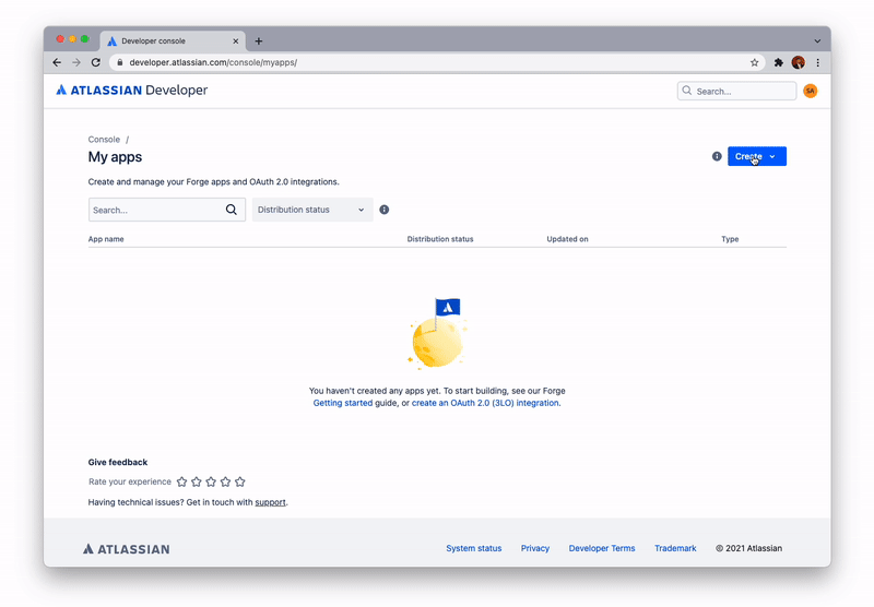 Create Jira App