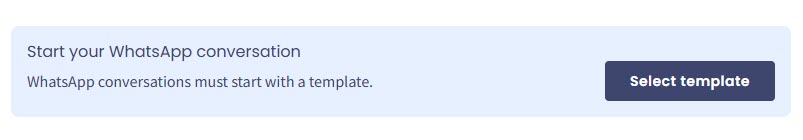 Screenshot with selecting template