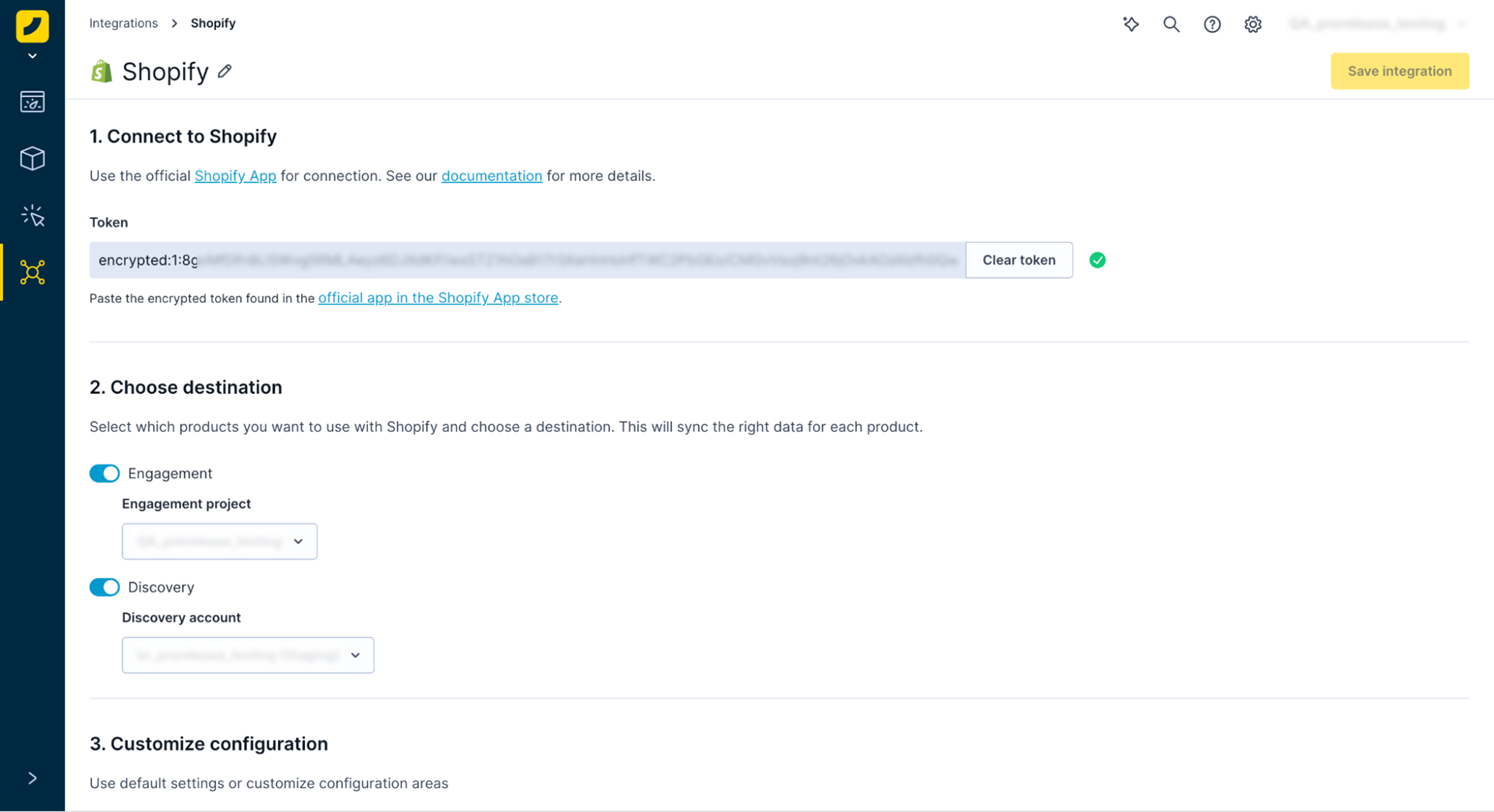 Create Loomi for Shopify integration.
