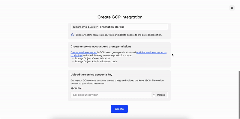 gcp service account