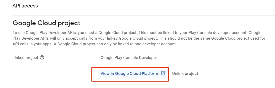 view in Google Cloud