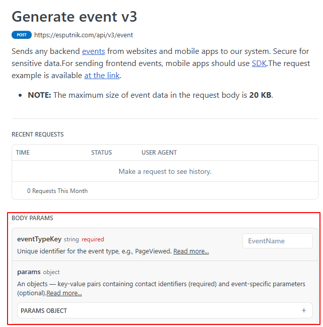 Generate event