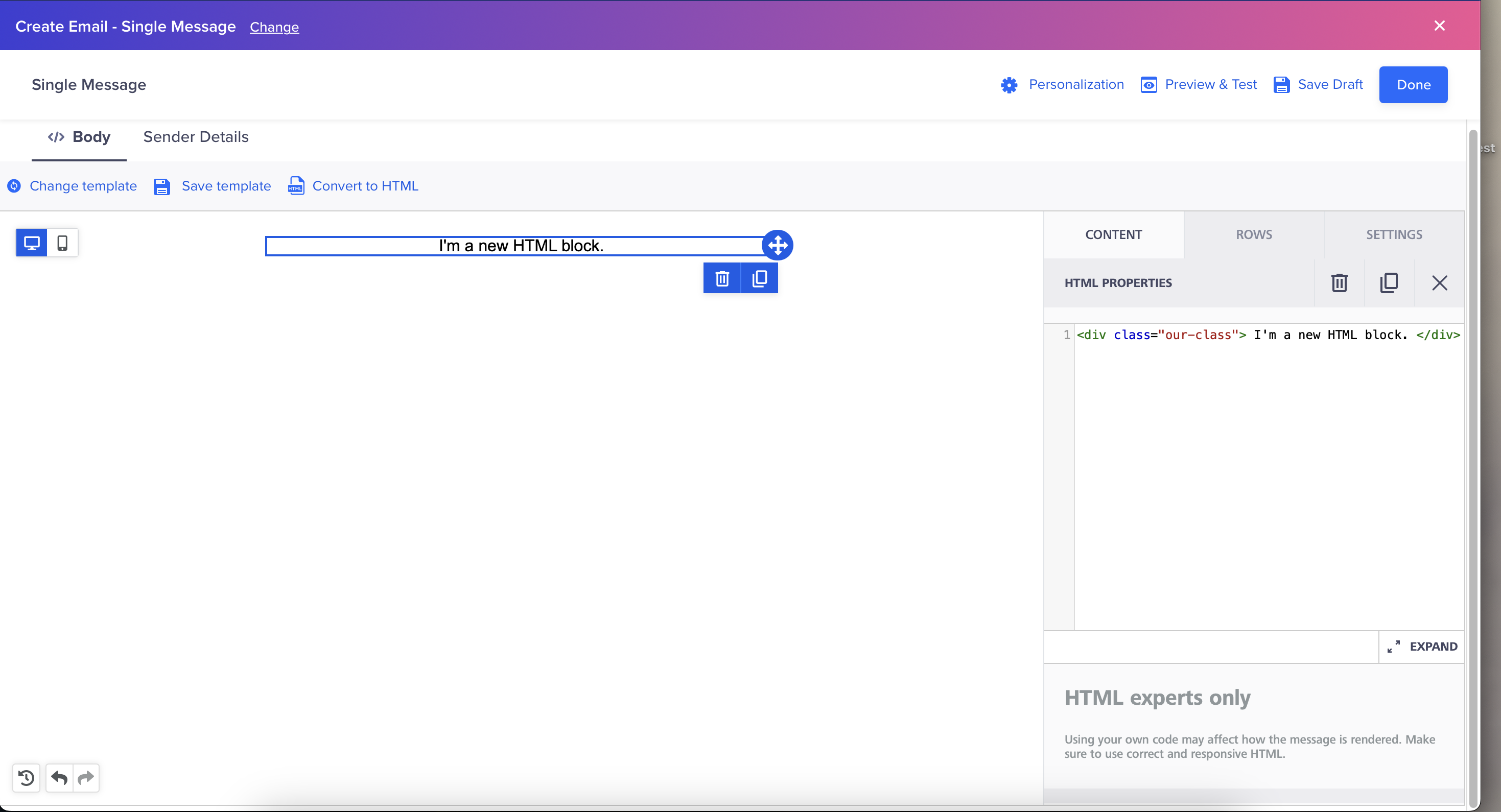 Drag-and-Drop Editor