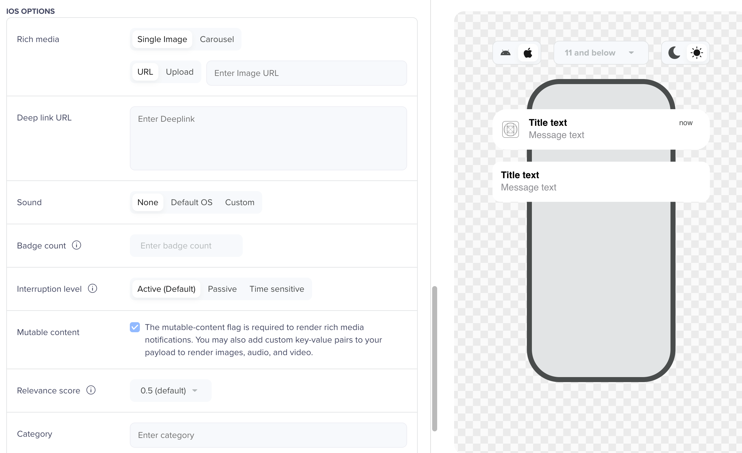 Rich Media Configuration