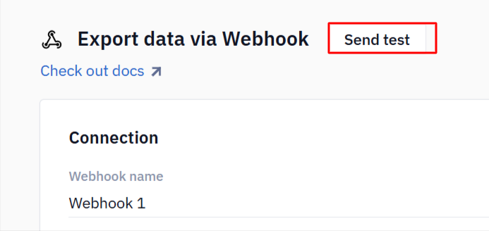 Webhook testing