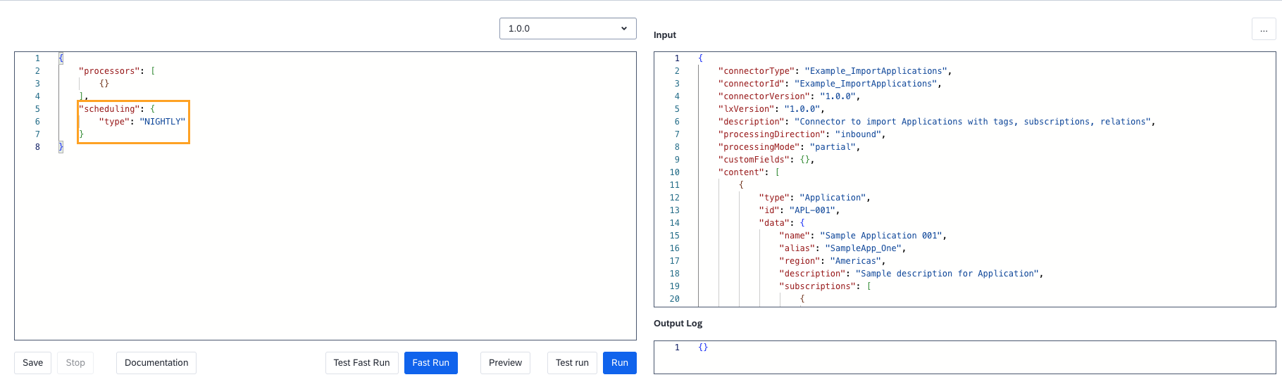 Adjusting the Configuration of an Integration API Processor to Enable Automated Nightly Runs