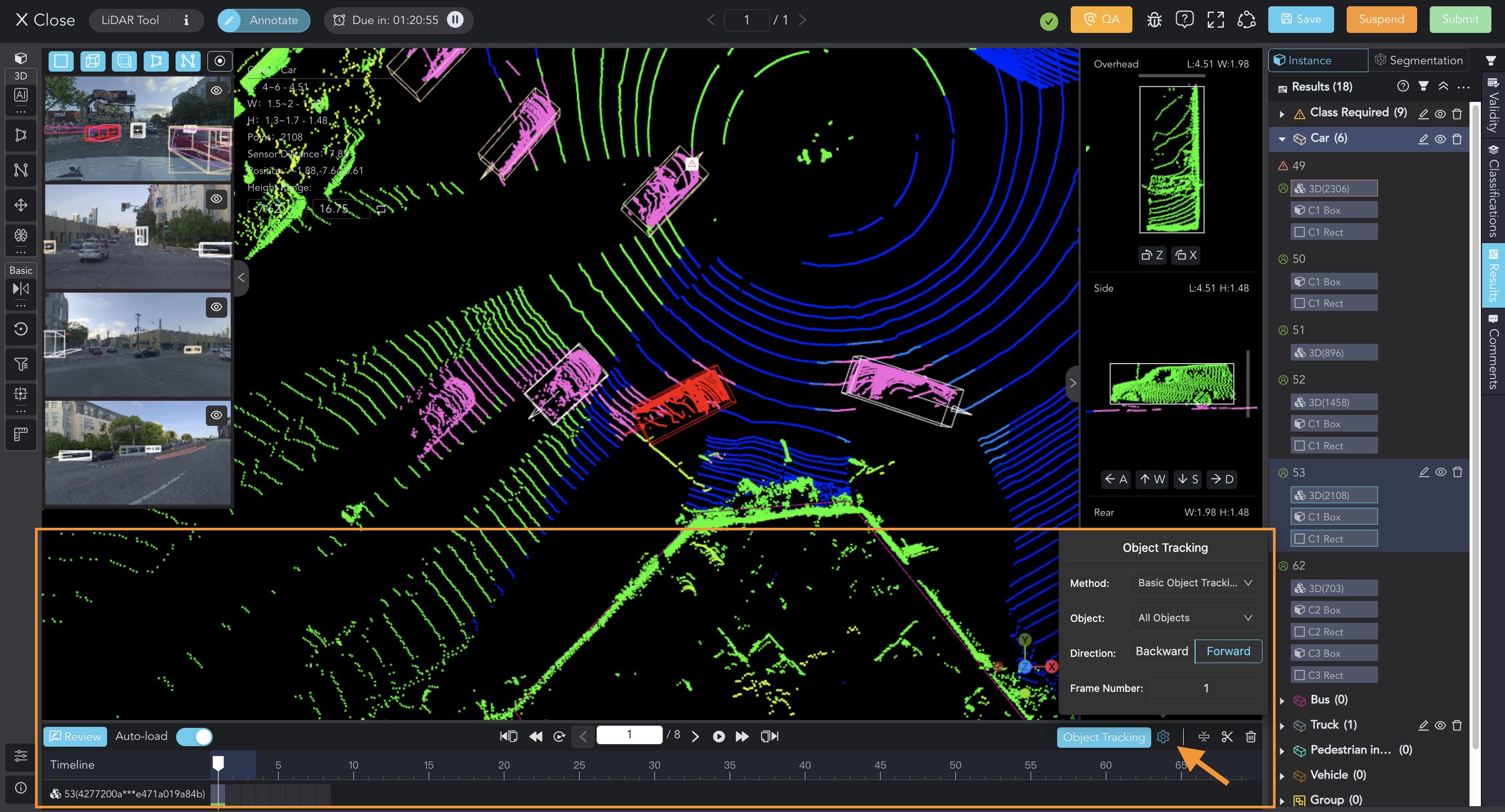 annotate data, data labeling, annotation tool, lidar fusion, point cloud, object detection, tracking object