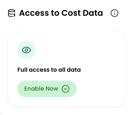 Create Role form with Full Access to data selected