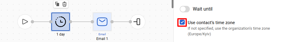 Contact’s time zone parameter
