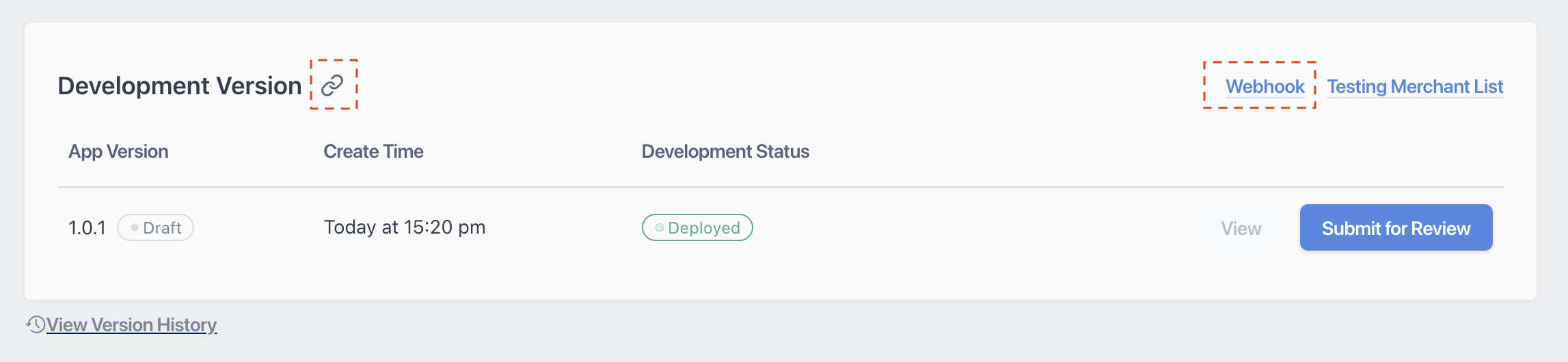 Deploy the development version of the app