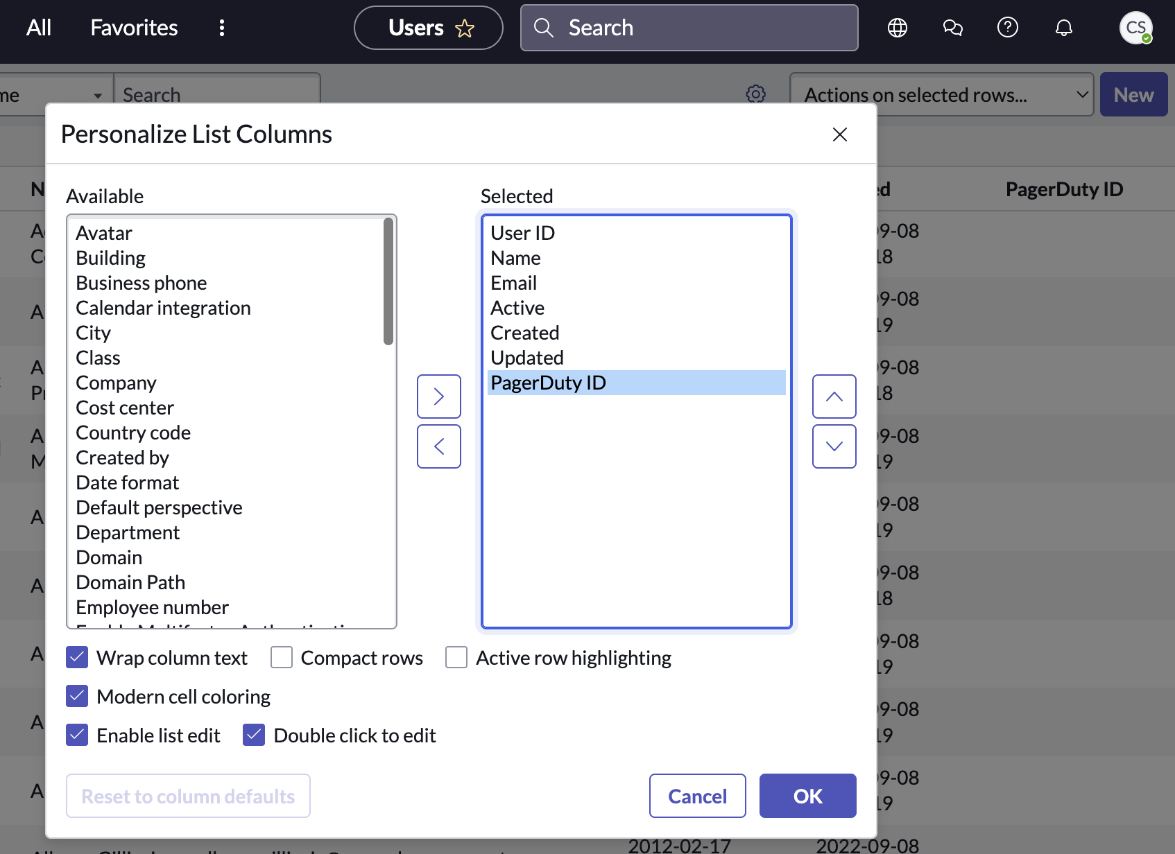 Add PagerDuty fields to views