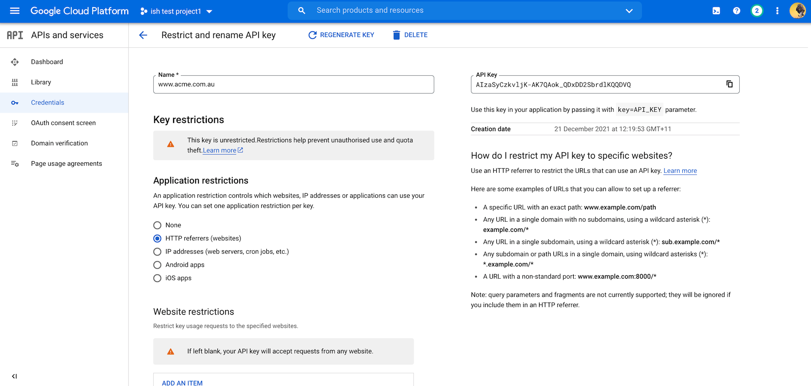 Where to retrieve your Google Maps API key